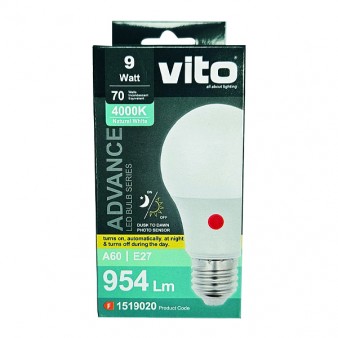 ΛΑΜΠΑ LED ΜΕΡΑΣ/ΝΥΧΤΑΣ ADVANCE PC A60 E27 9W 810Lm 4000K VITO